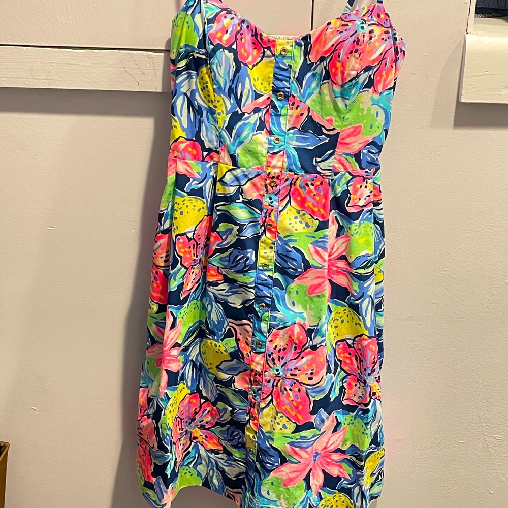 Floral print Lily Pulitzer dress. Size 2. Worn once. Basically new!